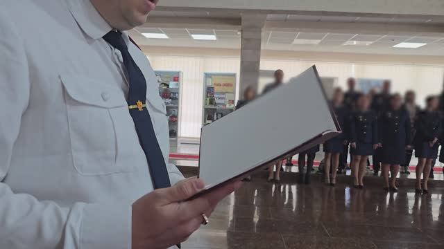 В УФСИН России по ЛНР состоялась торжественная церемония приведения к Присяге молодых сотрудников