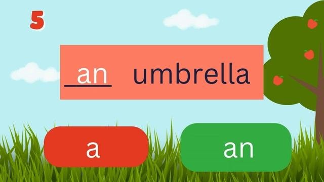 A - An _ Quiz for kids