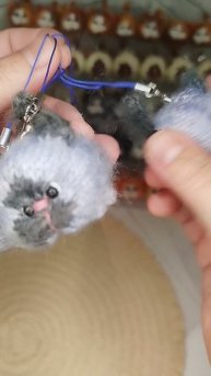 Котики батончики спицами