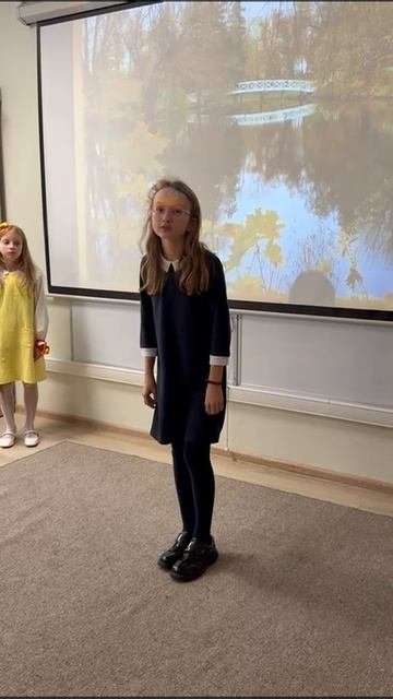 Болдинская Осень в Acadia School. Выступление 5-классницы Знаменской Варвары