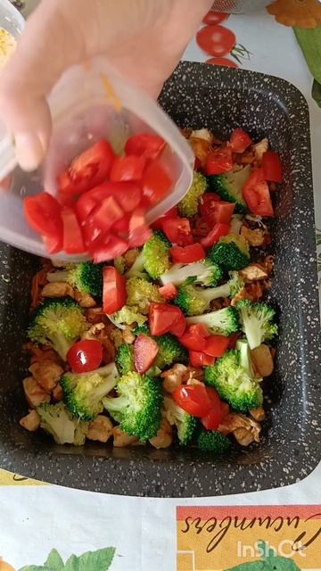Запеканка с куриной грудкой и брокколи #запеканкавдуховке#ппрецепты#готовимдома#