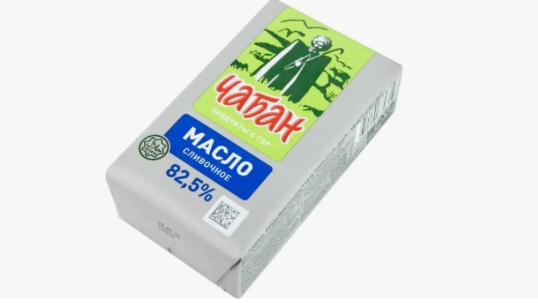 сливочное масло, масло, масло сладко сливочное, масло сладко сливочное несоленое,чабан, ашан,