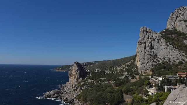 Панорамные виды со скалы Панеа в Симеизе