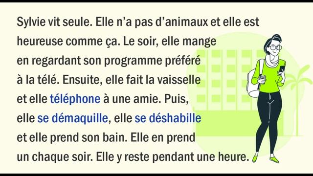 TEXT A2 & EXERCISE OF PASSE COMPOSE #french #franзais #frenchforbeginner #frenchreading