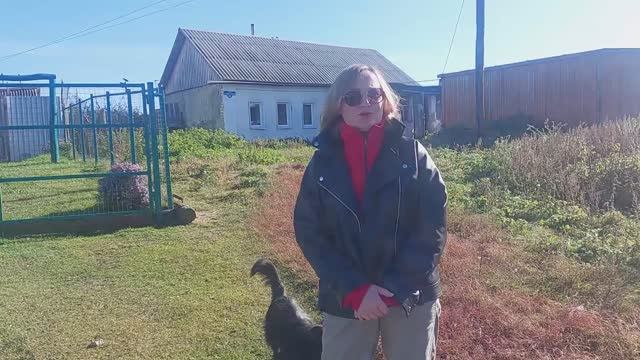 С Жанной у деда Матвея.