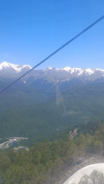🏔Канатная дорога🏞Подъём на высшую точку🗻горнолыжного🏂курорта⛷️﹤﹤РОЗА ХУТОР﹥﹥2320 метров⬆️⏫️🗻