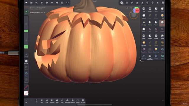 23 - Patsy the Pumpkin Add Finer Detail