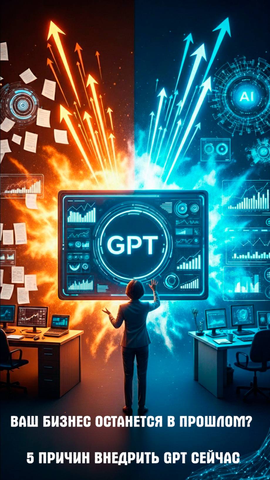 ВАШ БИЗНЕС ОСТАНЕТСЯ В ПРОШЛОМ? 5 ПРИЧИН ВНЕДРИТЬ GPT СЕЙЧАС! #ИИ #GPT
