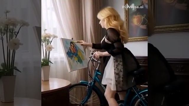 Рисует картину