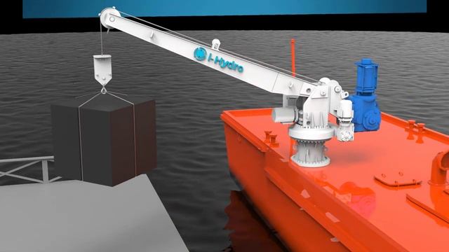 ⚓ Судовая кран-балка 1 т со складной стрелой | Ship Deck Crane 1000 Kg