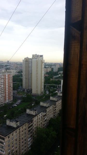 Останкинская башня с лоджии 23 этажа.