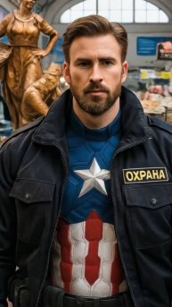 Капитан Америка стал охранником в Саратове