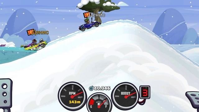 Hill Cilmb Racing 2 Винз зимой снеговик