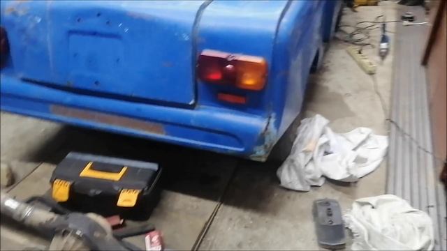 Поставил временно задние фары с луазика на снегоболотоход из мотоколяски СЗД