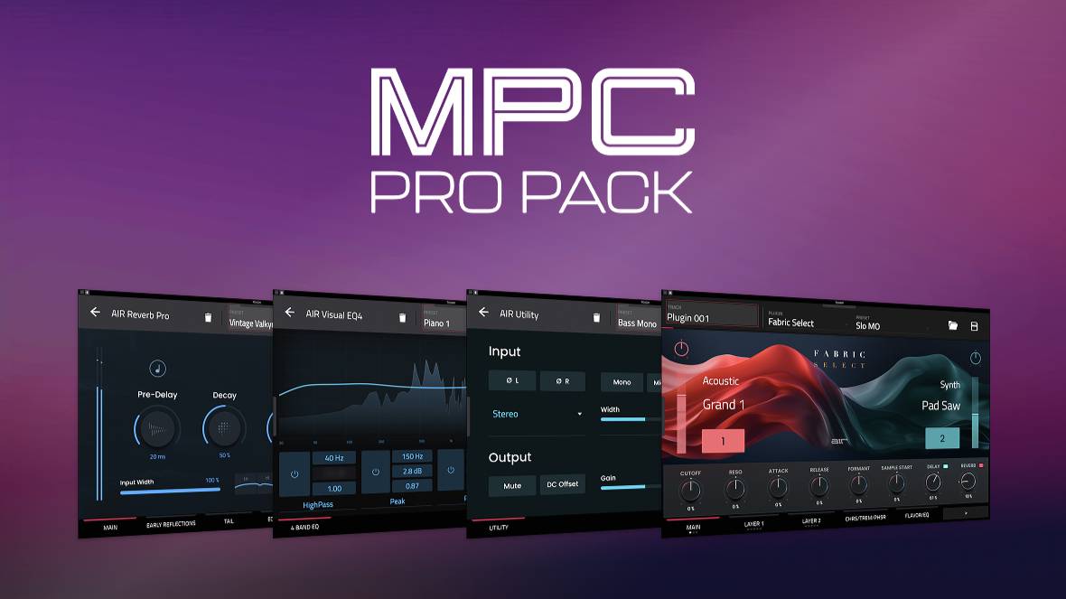 AKAI MPC Pro Pack: Air Reverb Pro, Visual EQ, Clips and More!