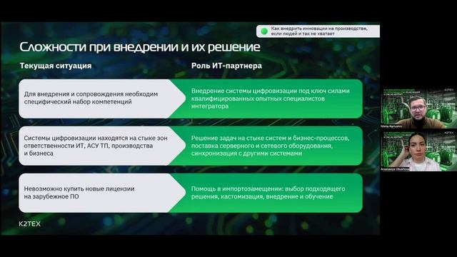 Онлайн-митап "Как внедрить инновации на производстве, если людей и так не хватает?"