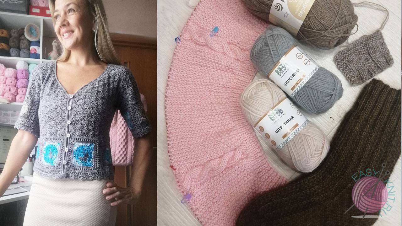 Готовые вязаные работы сентября, планы на октябрь