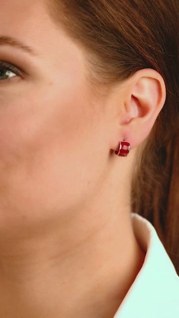 Серьги из серебра с эмалью