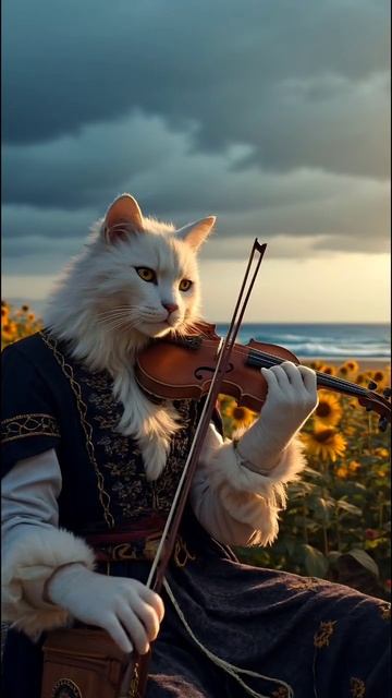 Кот скрипач.