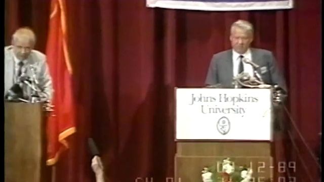 Ельцин - выступление в американском университете Хопкинса -- 12-09-1989