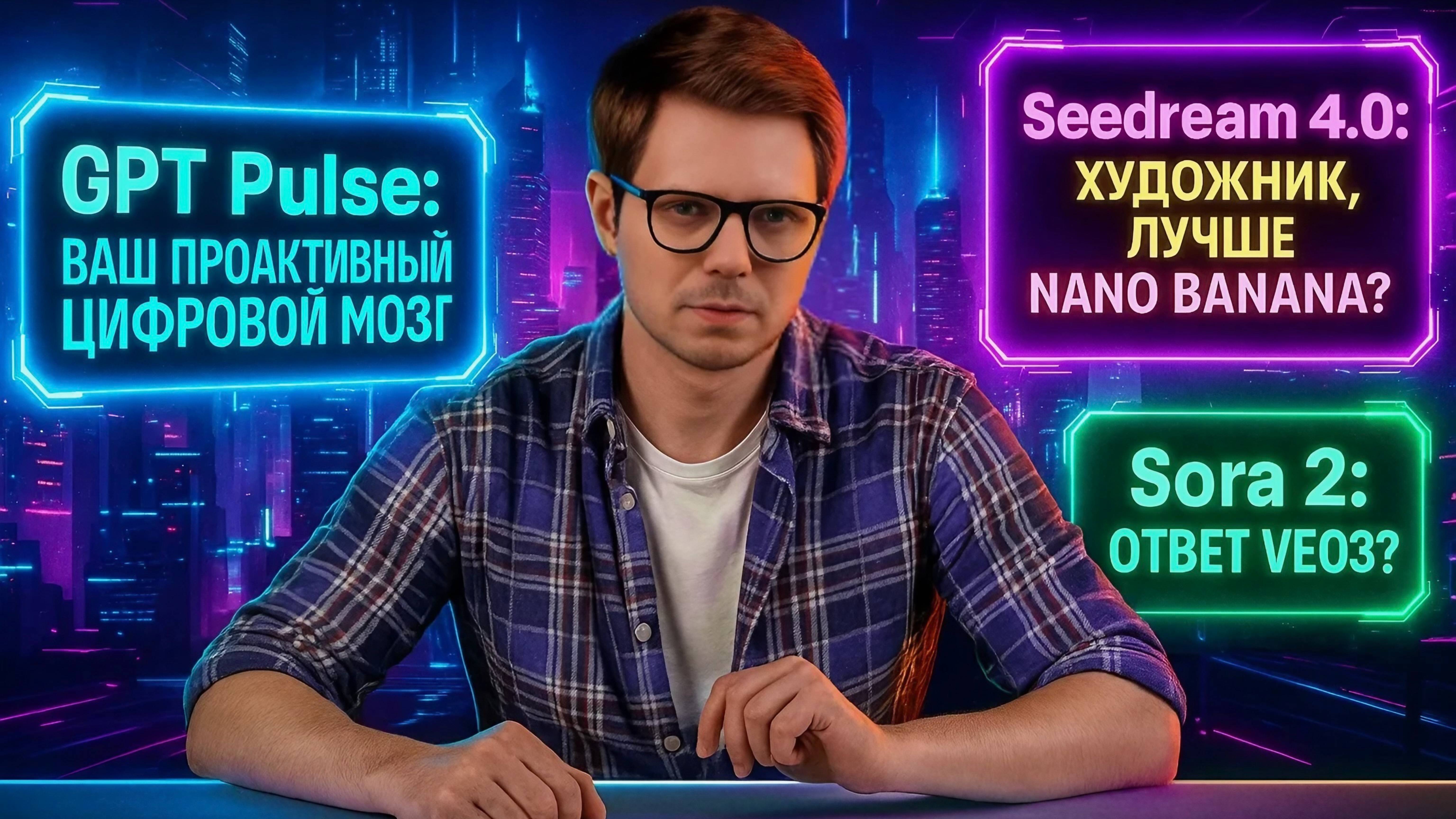 GPT Pulse, Seedream 4.0 и Sora 2: Как три прорыва в ИИ меняют наше завтра