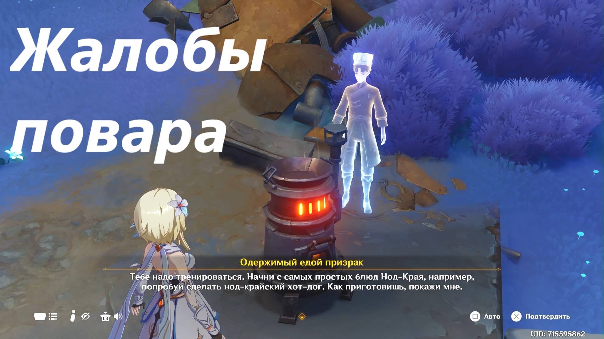 Жалобы повара. Нод Край, задание мира. Genshin Impact