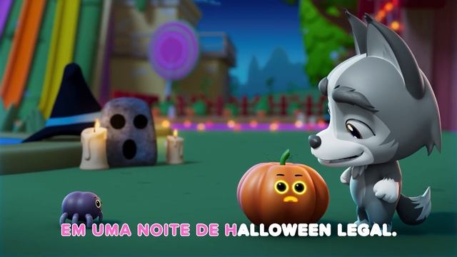Cinco Pequenas Abóboras  Música de Dia das Bruxas | Halloween Infantil | HeyKids em Português