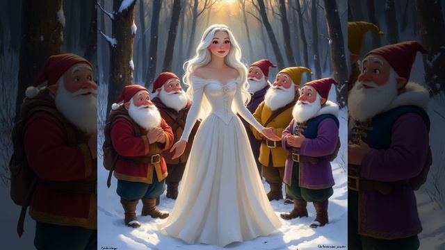Белоснежка и семь гномов.