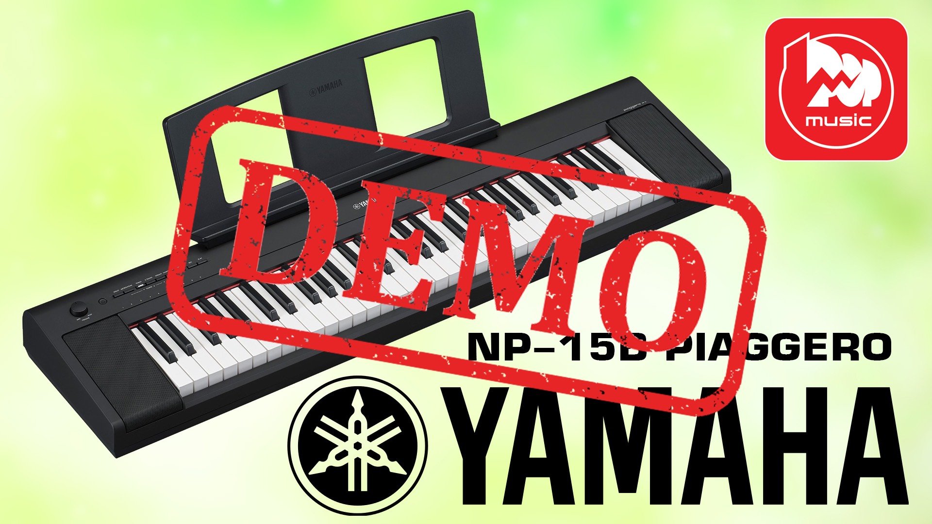 Электропианино YAMAHA NP-15B PIAGGERO - краткая демонстрация звучания