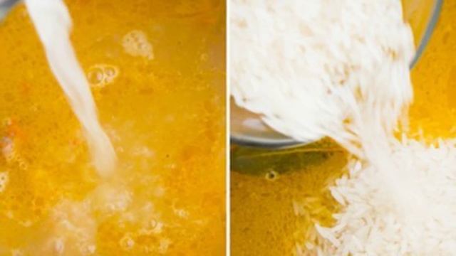 Курица с рисом и морковью