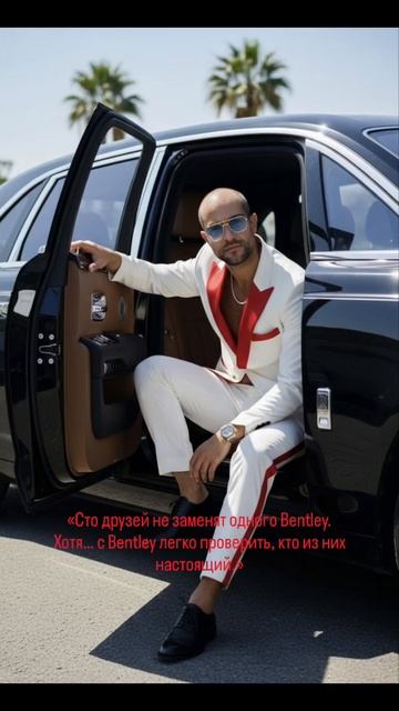 «Сто друзей не заменят одного Bentley.
Хотя… с Bentley легко проверить, кто из них настоящий.»