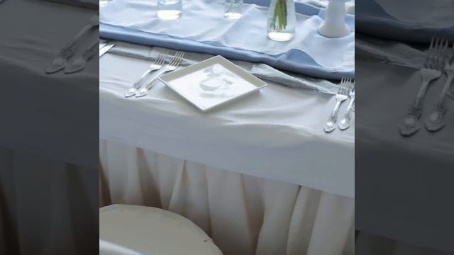 Оформление свадьбы в голубых тонах