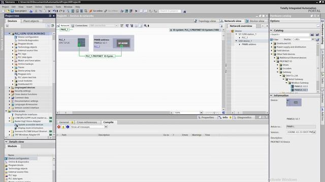 Настройка PNM02 V2.1 и подключение к S7-1200