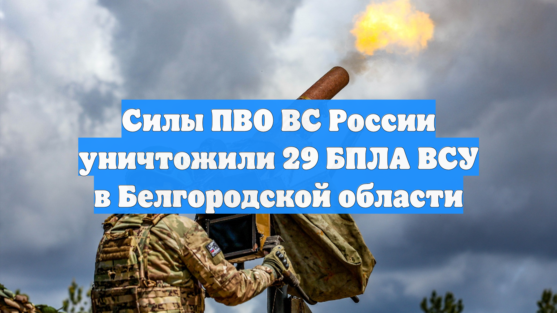 Силы ПВО ВС России уничтожили 29 БПЛА ВСУ в Белгородской области