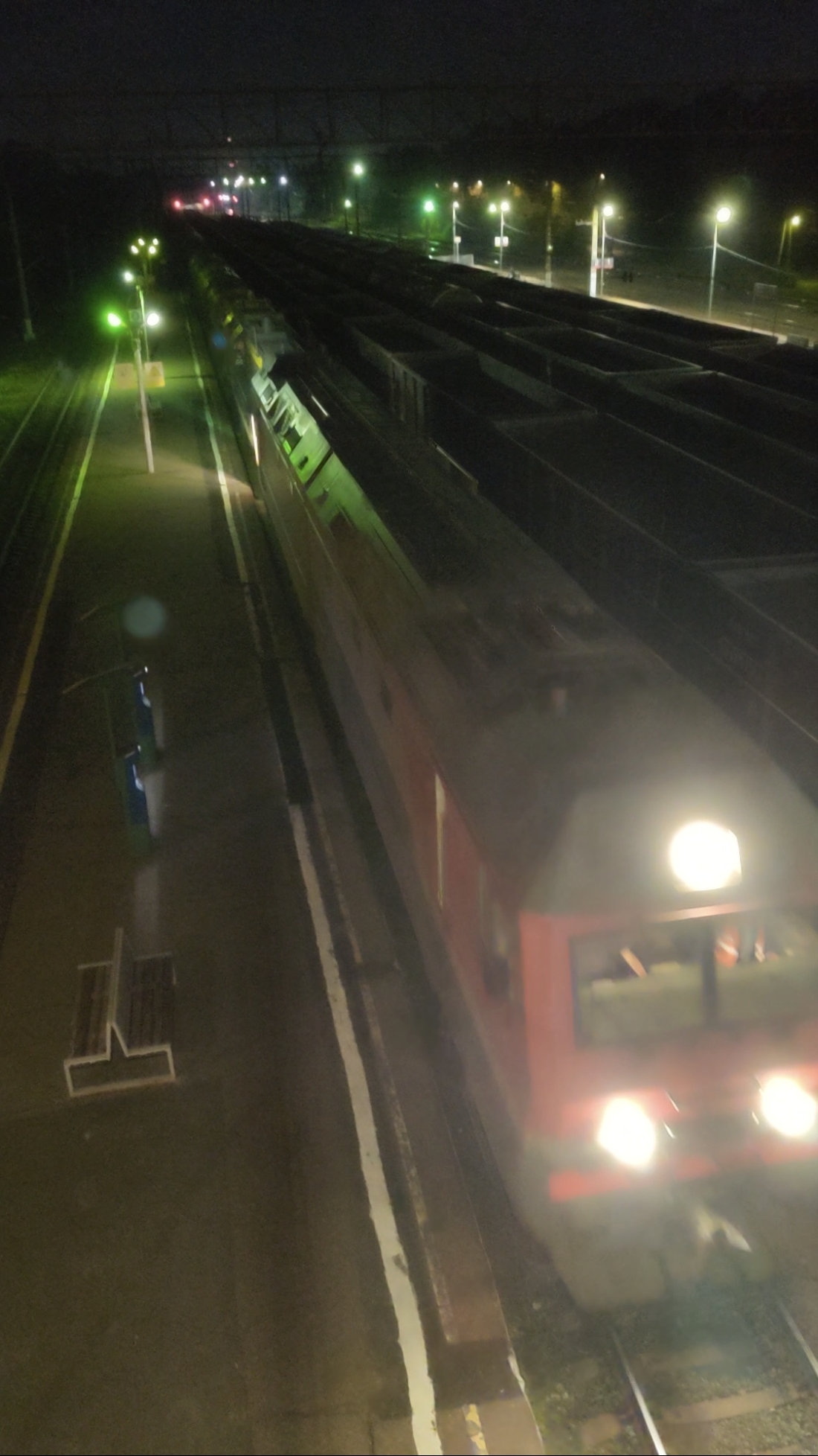 Электровоз 2ЭС6 "Синара"#с перегонкой двух ТЕМ18ДМ#с грузовым поездом