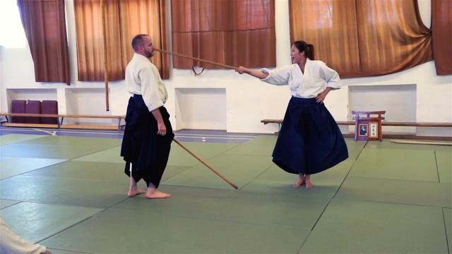 Jo Kata for social distancing with Stephane Goffin