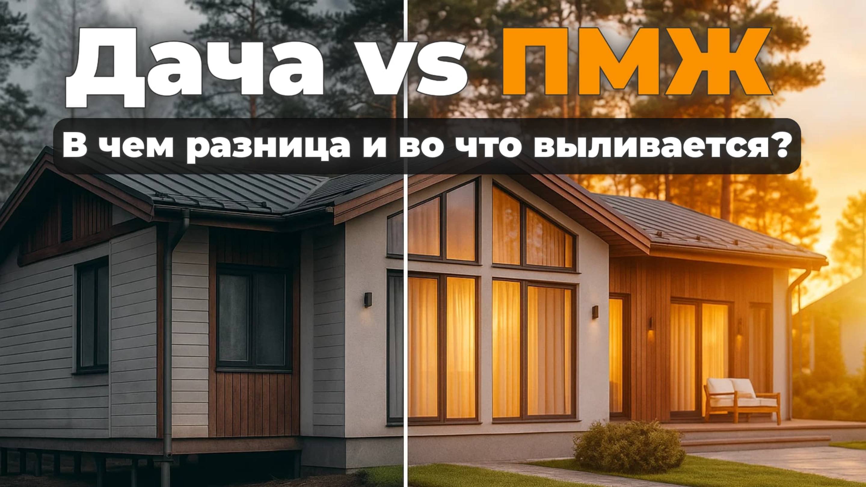 Дачный дом Vs дом для ПМЖ — в чём разница и во что это выливается!
