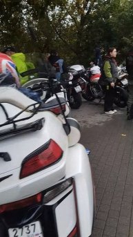 Малаховка. Мотопробег. Байкеры.