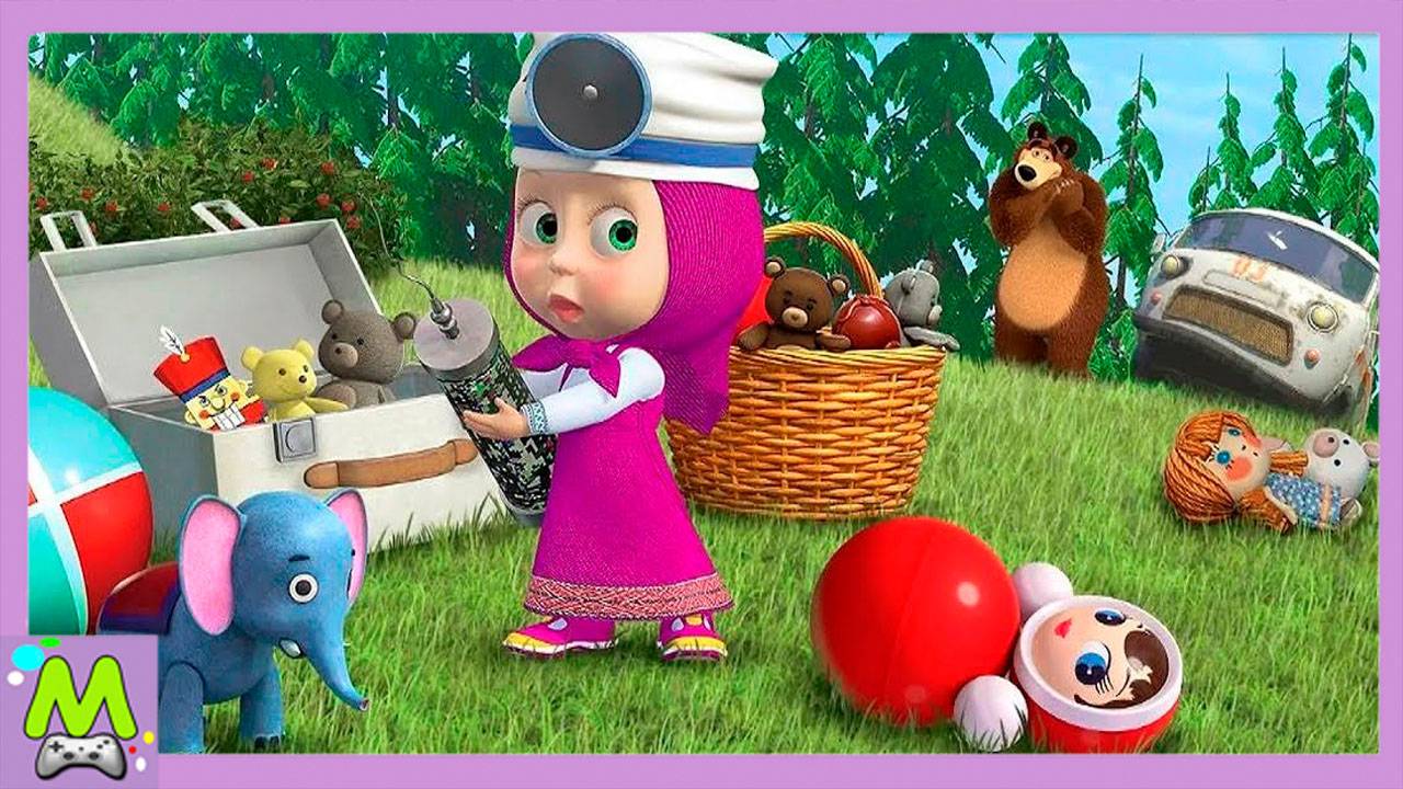 Маша и Медведь Доктор для Игрушек.Как Починить и Вылечить Любимые Игрушки Маши.Мультик Игра