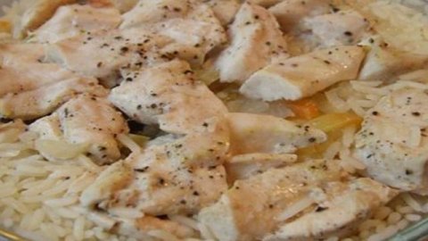 Курица с рисом в микроволновке