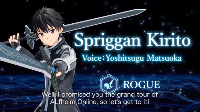 Sword Art Online: Fractured Daydream - Official Spriggan Kirito Character Trailer