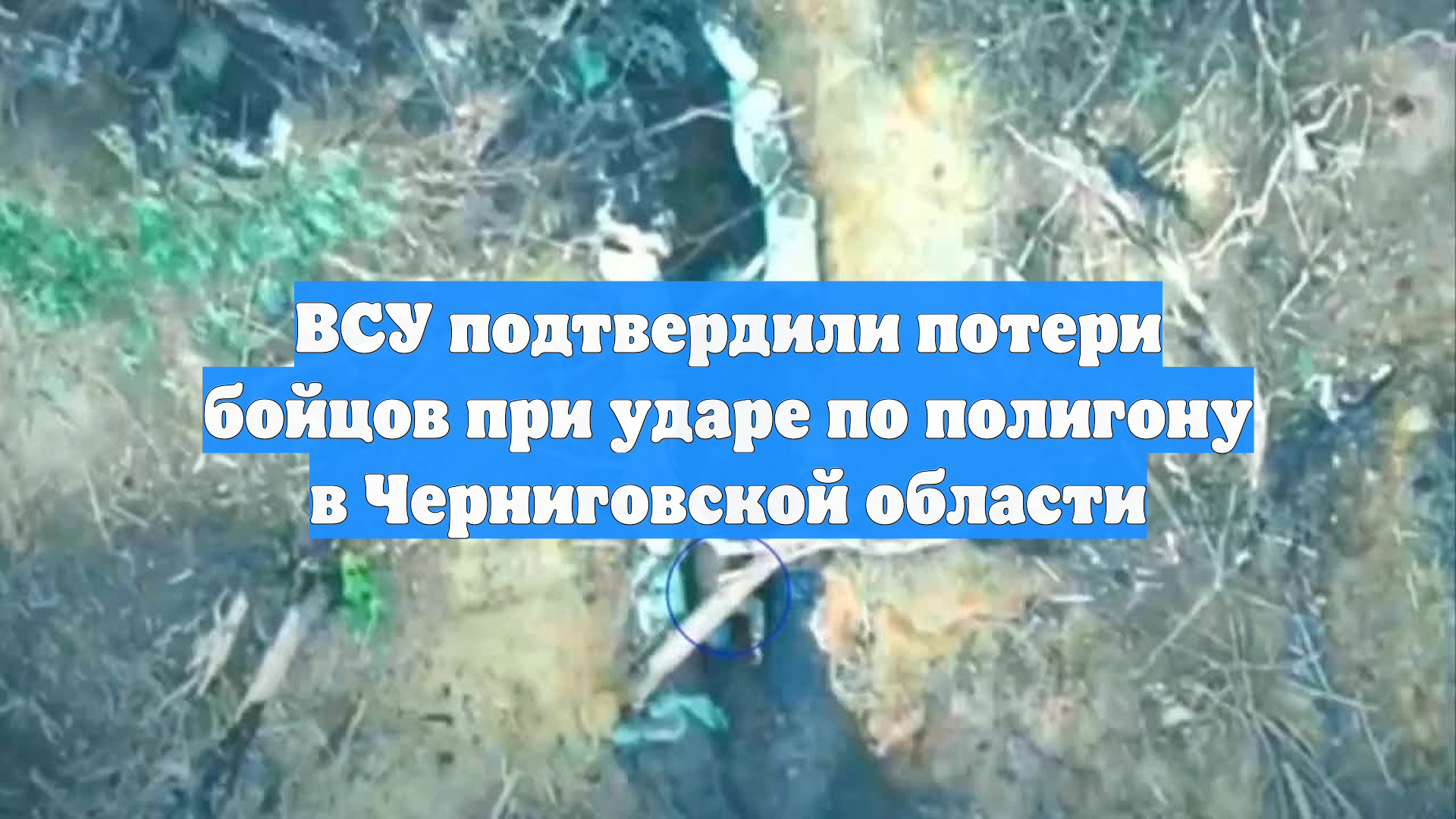 ВСУ подтвердили потери бойцов при ударе по полигону в Черниговской области