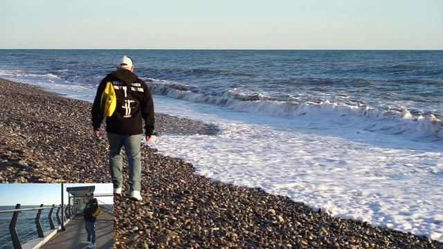 прогулка утром с спиннингом ,черное море .