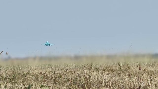 Су-34 ВКС. Сброс фабов.