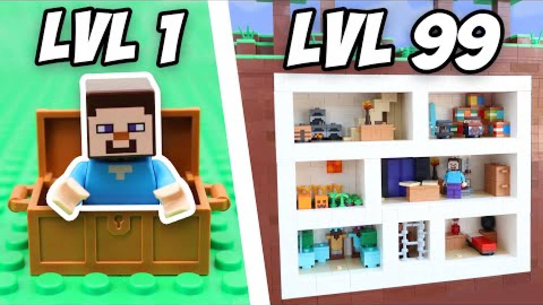 СЕКРЕТНЫЕ базы LEGO Minecraft...