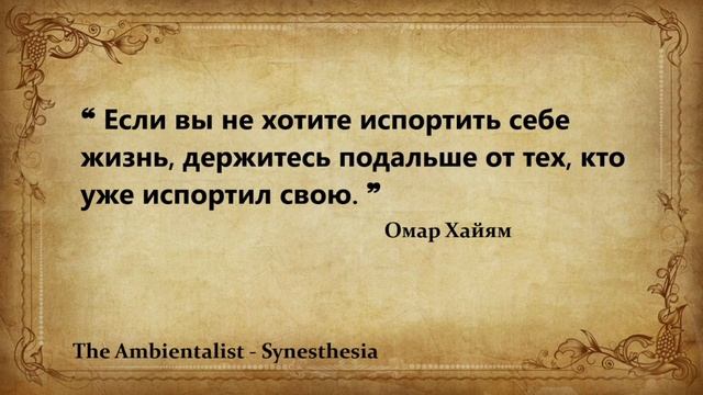 The Ambientalist - Synesthesia