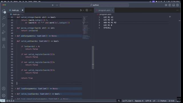 Создание ассемблера на Python