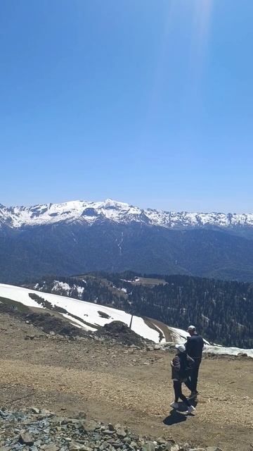 🗻2320 метров🏞Горнолыжный курорт⛷️РОЗА ХУТОР🏂 #розахутор2025 #пик_роза_хутор_2320м