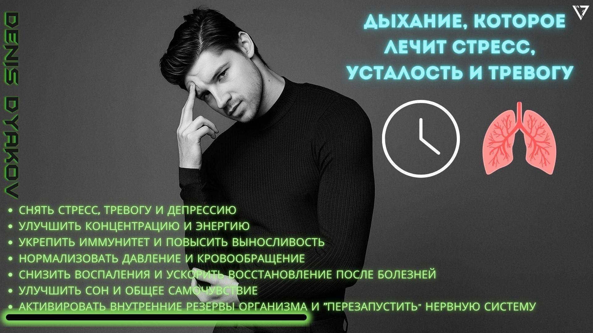 5 минут. Перезагрузка нервной системы и нормализация кровообращения через дыхание.