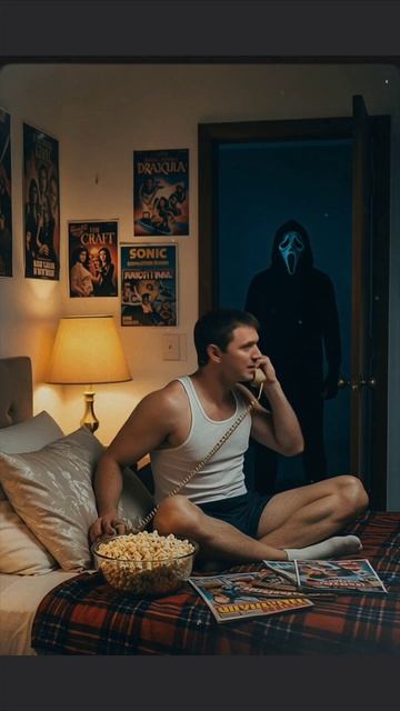 🎬 GHOSTFACE У ТЕБЯ ЗА СПИНОЙ
Пока ты спокойно листаешь ленту с попкорном, за твоей спиной может стоя